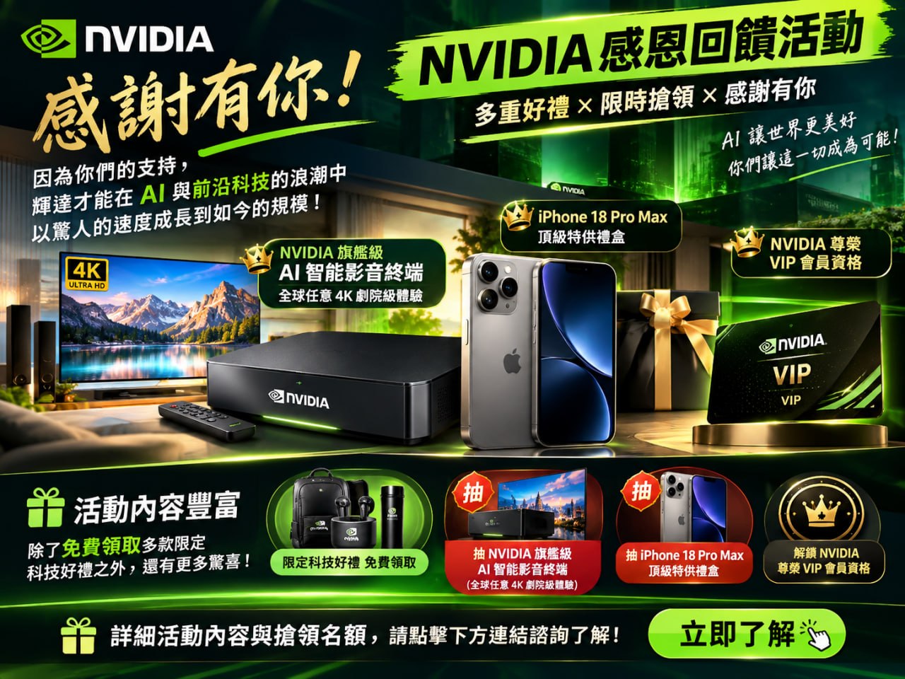 NVIDIA 限定科技好禮